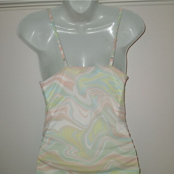 Almost Famous Ruched Tie Hem Dress - Picture 6 of 7